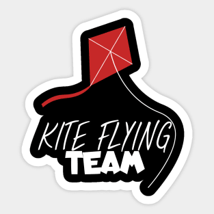 Kite flying team Sticker